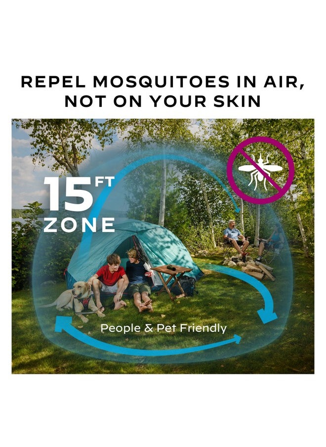 Thermacell Mosquito Portable Repeller; Includes 12-Hour Refill; 15 Foot Zone of Protection; Highly Effective Mosquito Repellent; Deet Free Bug Spray Alternative; Scent Free