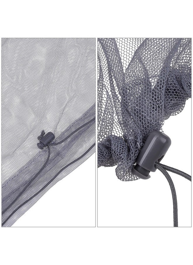 2 Pack Head Net Face Mesh Head Cover for Outdoor Lovers Protect from Fly Screen Mosquito Gnat and Other Flies (Regular Size, Grey)