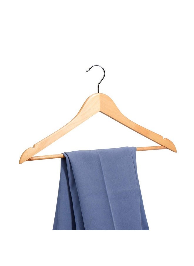 Star Work Clothes Hangers, Wooden Hangers Ultra Thin Space Saving Non-Slip Hangers Velvet Hangers Suit Hangers Ideal for Everyday Standard Use, Clothing Hangers (10)
