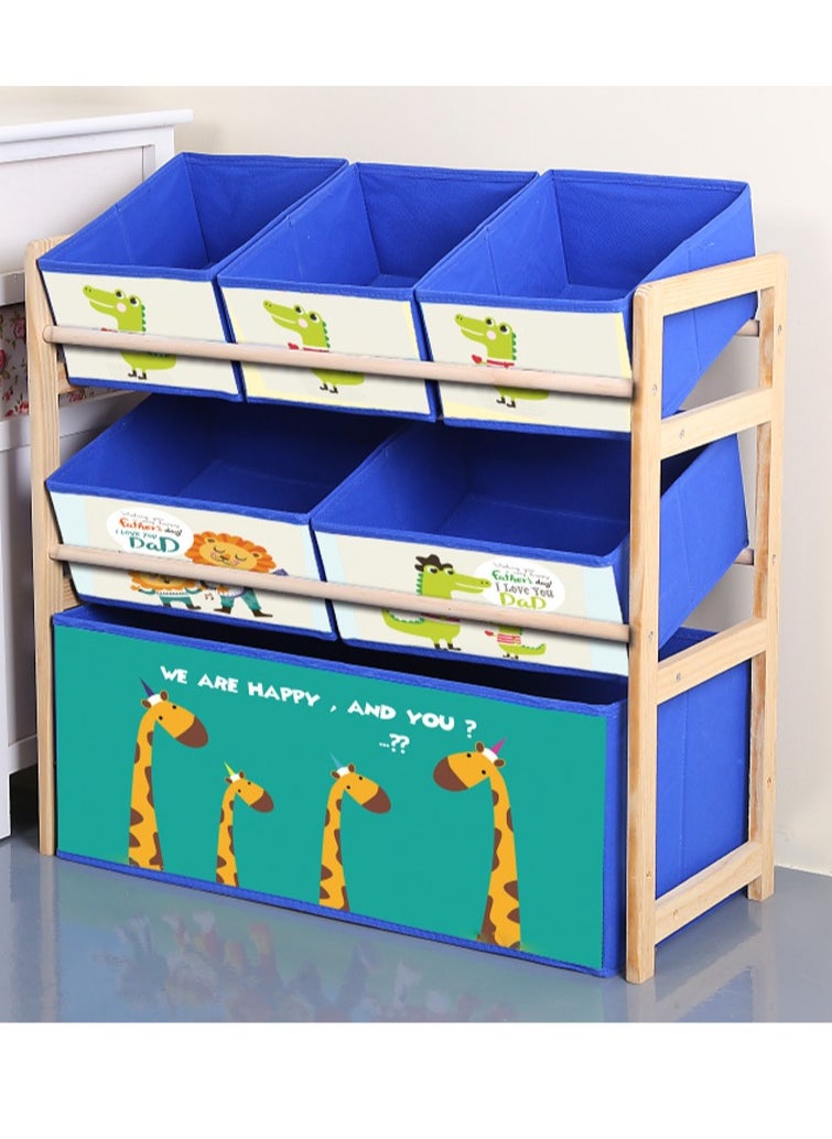 Kids Deluxe Multi Bin Toy Organizer with Storage Box Toy Box and Storage Boys Toy Box Storage Giraffe