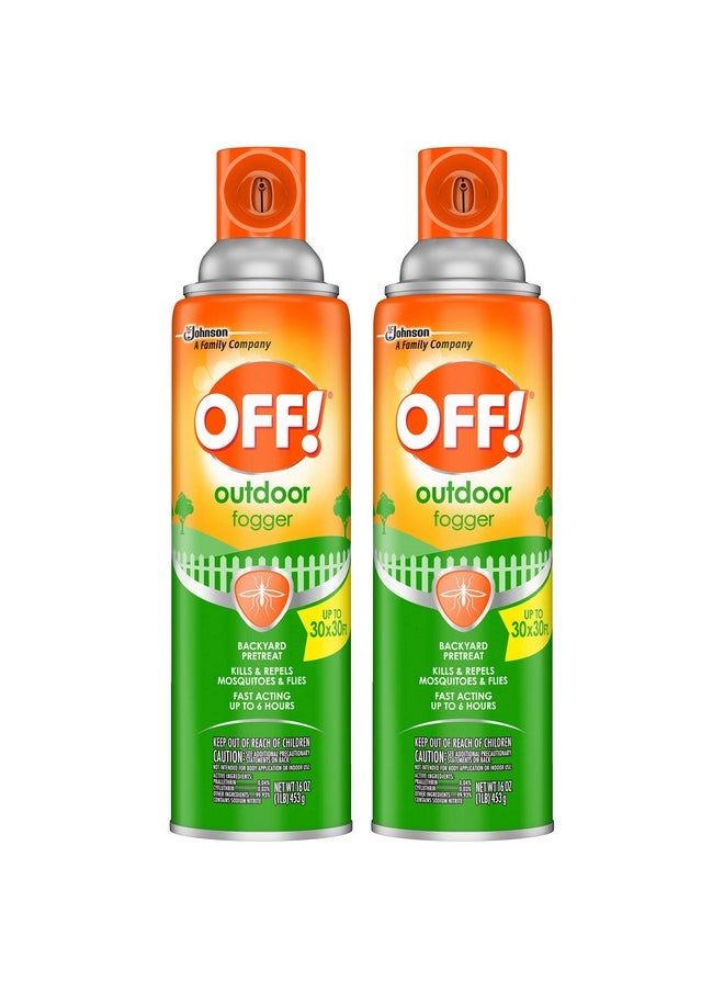 OFF! Outdoor Insect & Mosquito Repellent Fogger, Backyard Pretreat, Kills & Repels Insects in an up to 900 sq, ft, area, 16 oz (Pack of 2)