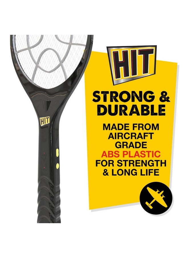 HIT Anti Mosquito Racquet | 6 months Warranty | Rechargeable Mosquito Killer Bat with LED Light | Charge Before Use