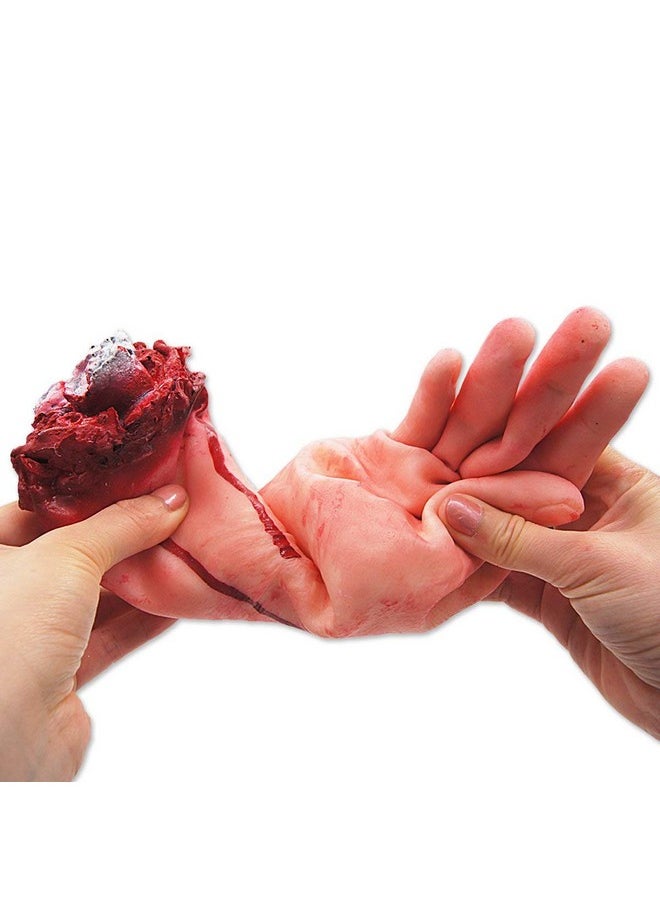 Scary Fake Bloody Hand Broken Terror Severed Hand Body Prank Party Props For Halloween Party Decoration And Haunted House Cosplay