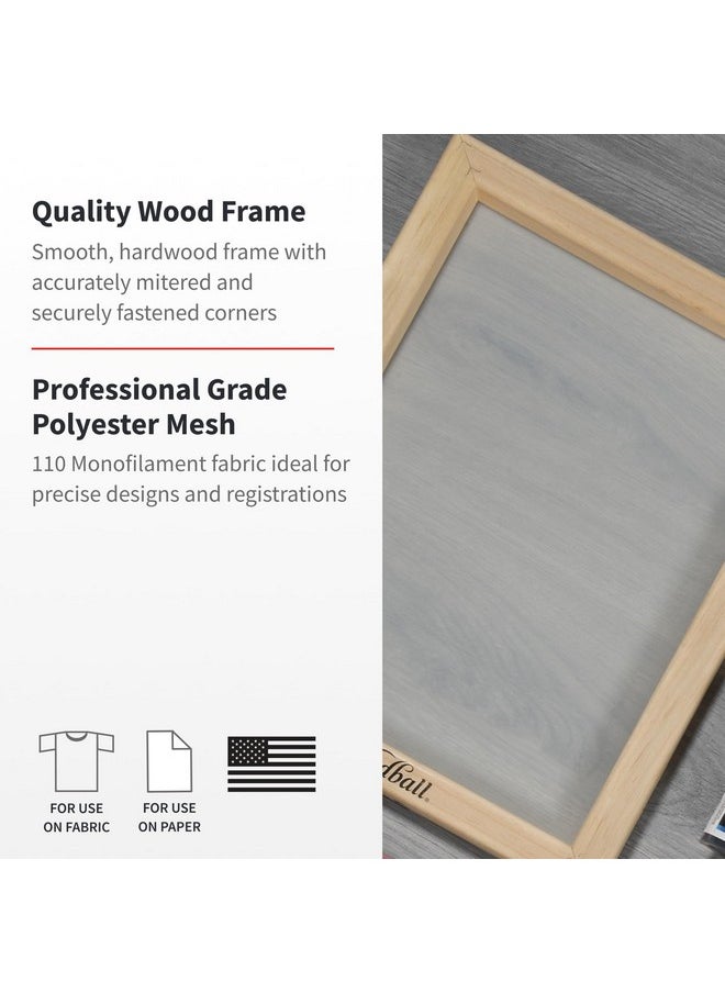 Speedball 2-Pack 110 Monofilament Screen Printing Frame, 10 x 14 Inch