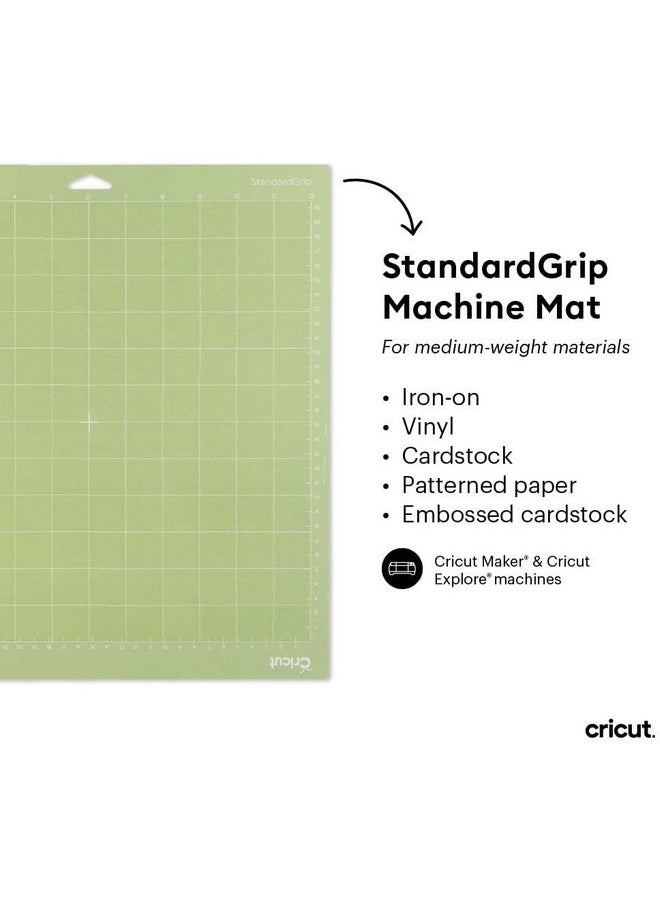 Cricut Machine Cutting Mat Variety Pack, 12 in x 12 in (3 ct)