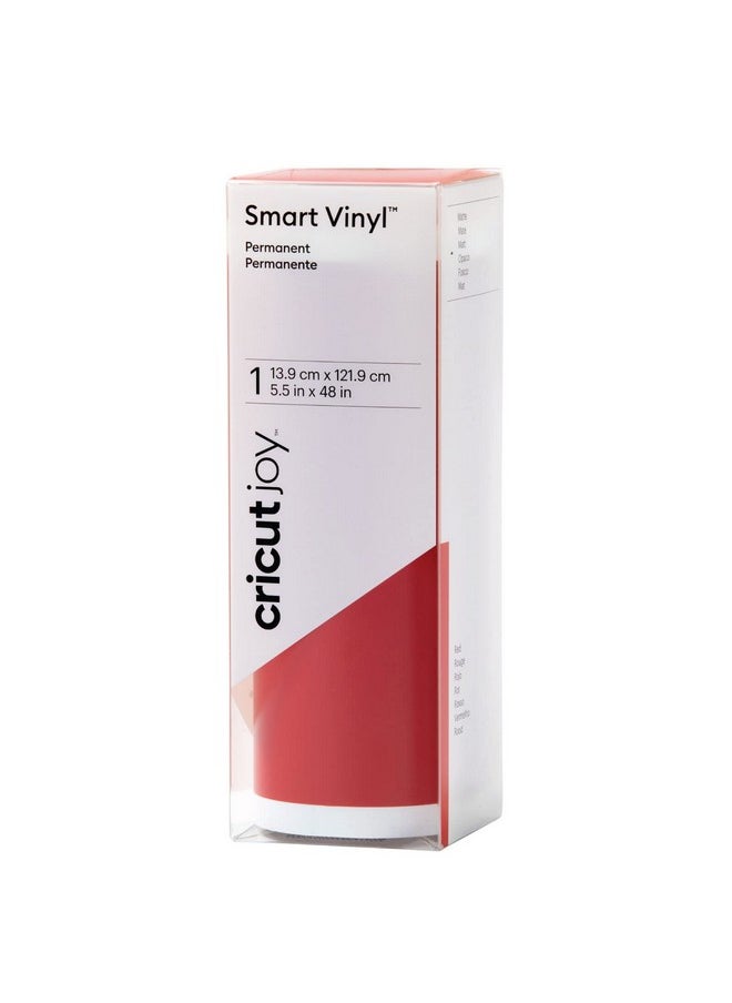 Cricut Joy Smart Permanent Vinyl, Red - 4ft Roll (5.5