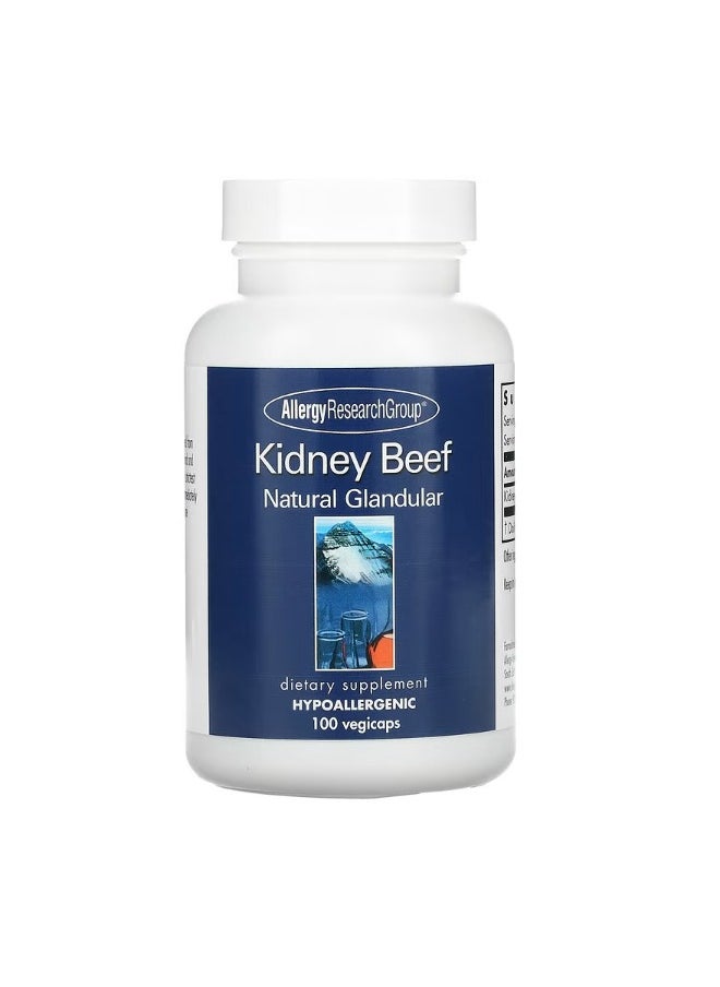 Kidney Beef Natural Glandular 100 Vegicaps