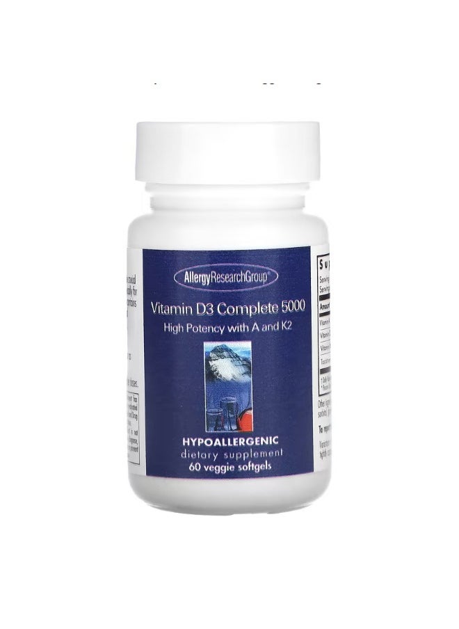 Vitamin D3 Complete 5000 60 Veggie Softgels