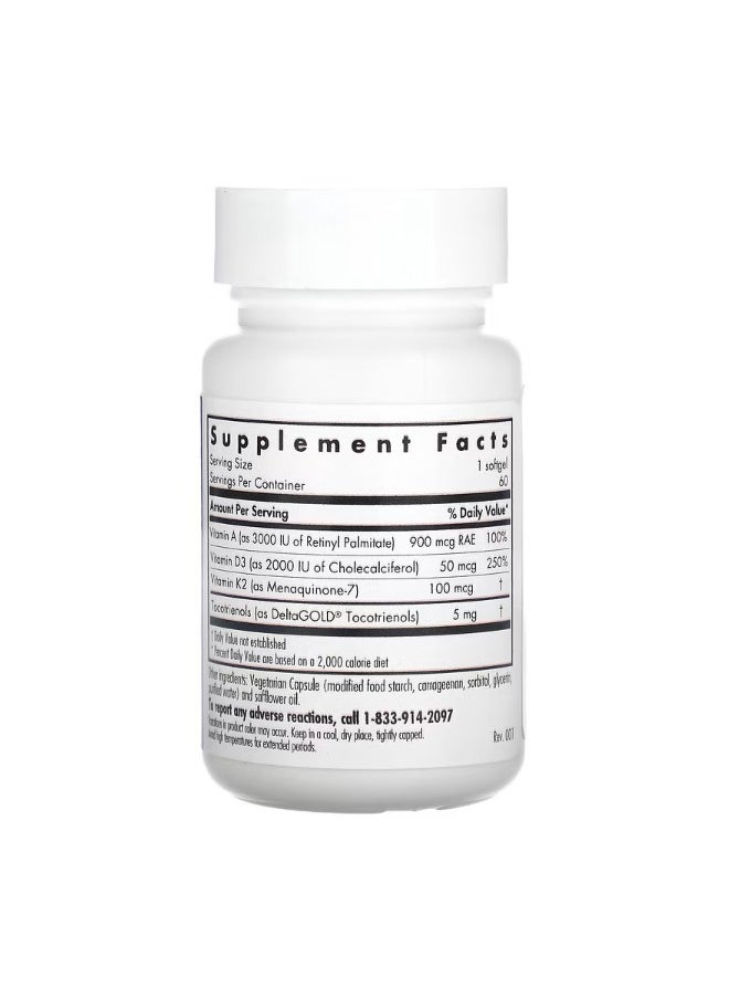 Vitamin D3 Complete 60 Veggie Softgels