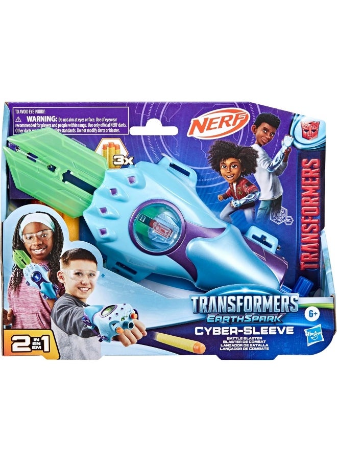 Transformers EarthSpark Cyber-Sleeve Battle Blaster Role Play Toy