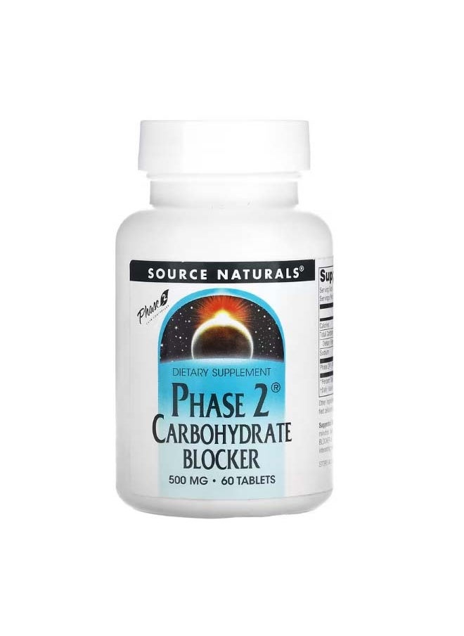 Phase 2 Carbohydrate Blocker 500 mg 60 Tablets