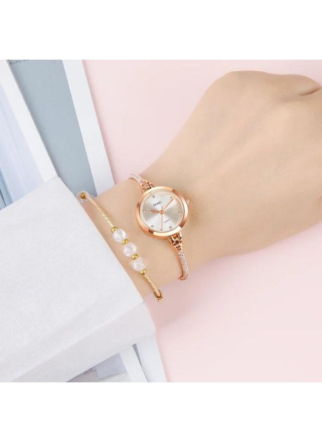 Stylish Bracelet Luxury Watch For Women 1805 Silver