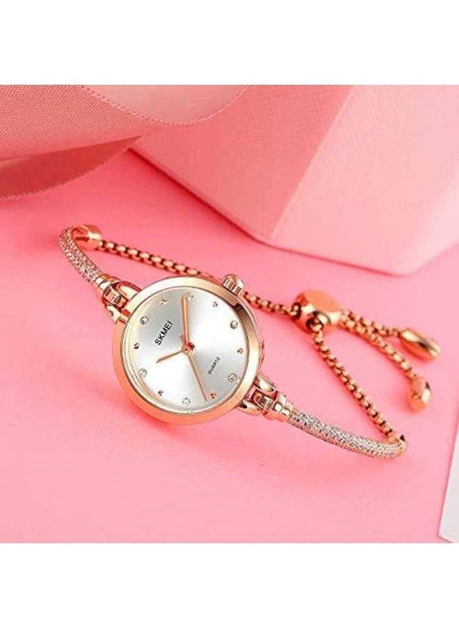 Stylish Bracelet Luxury Watch For Women 1805 Silver