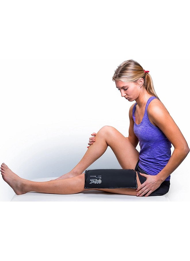 Chattanooga ColPac - Reusable Gel Ice Pack - Black Polyurethane - Standard - 10 in x 13.5 in - Cold Therapy - Knee, Arm, Elbow, Shoulder, Back - Aches, Swelling, Bruises, Sprains, Inflammation
