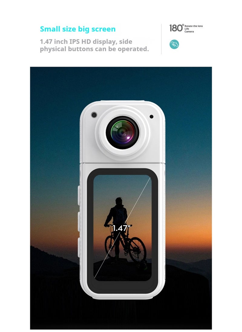 Thumb Camera Rotating Camera Outdoor Magnetic HD Sports Long Battery Life