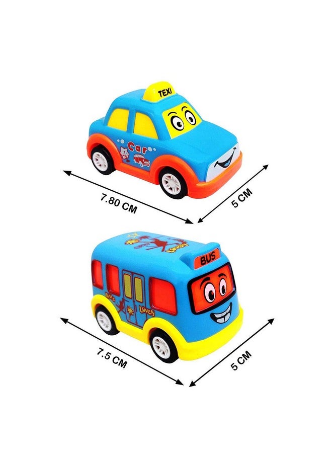 KITI KITS® Friction Push Back Cars Pack of 7 pcs for Kids