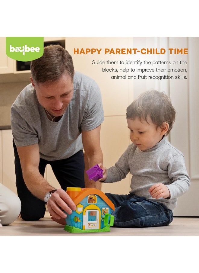Baybee Shape Sorting House Toy for Kids | Shape Matching Puzzle with 5 Colorful Blocks | Educational & Early Development Toy for 1+ Year Old Boys & Girls | Shape & Color Recognition Toy