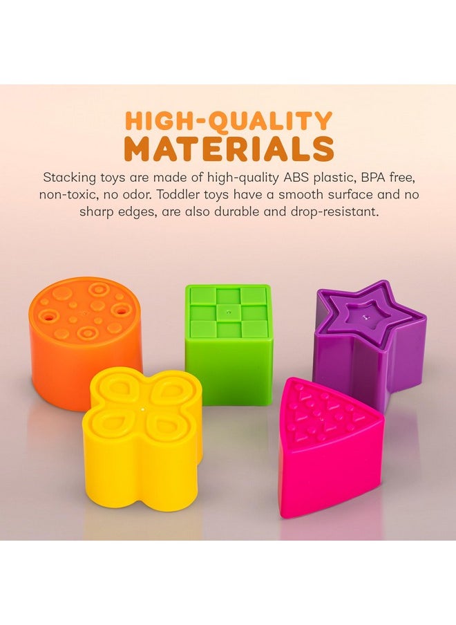 Baybee Shape Sorting House Toy for Kids | Shape Matching Puzzle with 5 Colorful Blocks | Educational & Early Development Toy for 1+ Year Old Boys & Girls | Shape & Color Recognition Toy