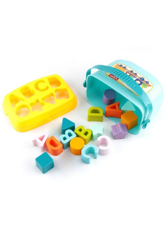 KITI KITS Baby's First Building Blocks for Baby Kids -Alphabets and Shapes Learning (Multicolor)