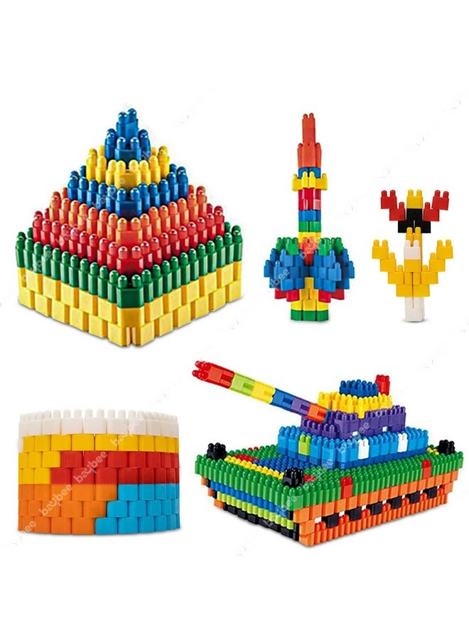 BAYBEE 150 Pcs Bullet Building Blocks for Kids Toys, Plastic DIY Toys Puzzle Block Games for Kids, Learning Stacking Toys for Kids | Construction Set Building Block Toys for Kids 3+ Years Boys Girls