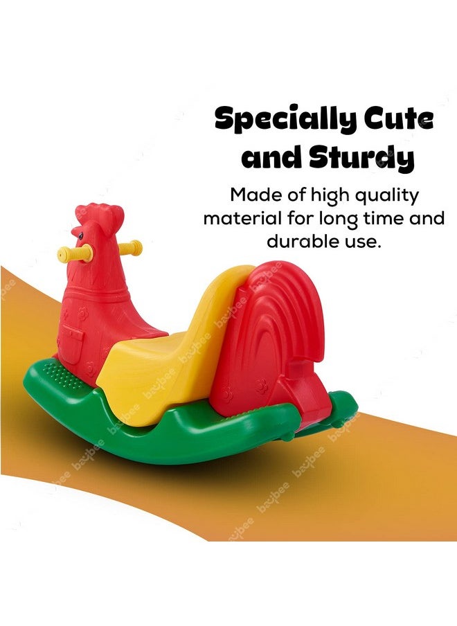 Baybee Baby Rocking Chair Horse for Kids/Toddlers/Baby Chair for Kids|Plastic Horse Ride-on Toy Rockers for Kids/Rocker Indoors&Outdoors for 12 Months-3 Years Boys and Girls (Jumbo Rocker kukoo)