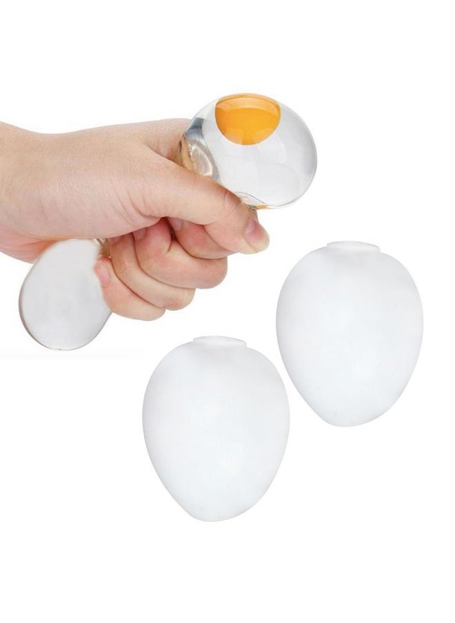INAAYA Splat Egg Squishy Balls Soft Egg Ball Toy Squishy Toys for Hand Exercise for Stress Relief Toy for Kids and Adults Set of 4