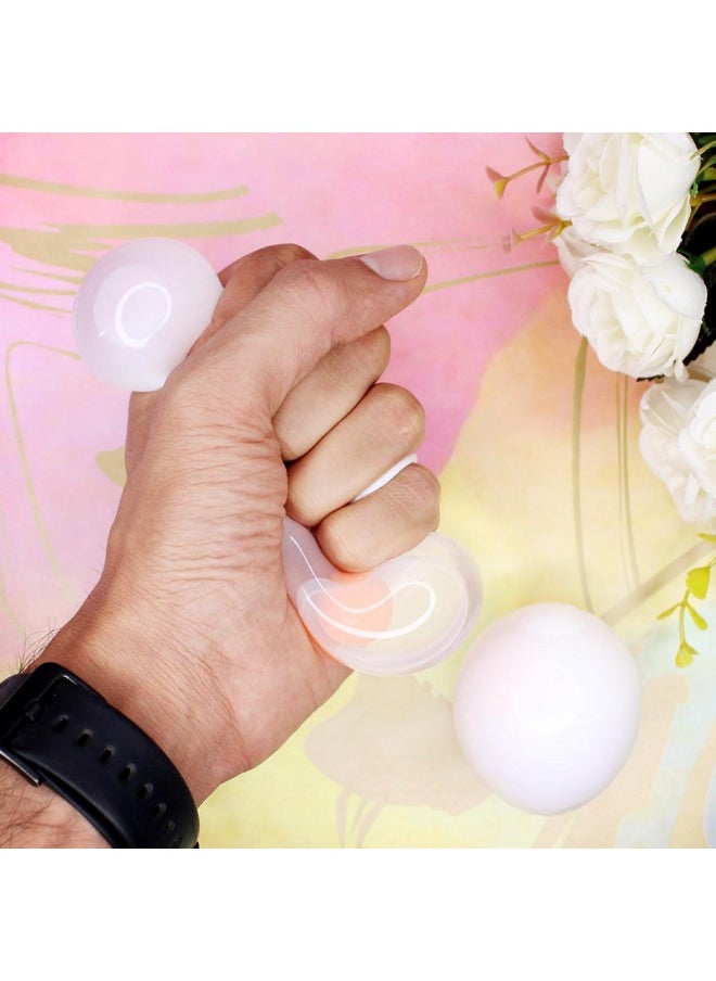 INAAYA Splat Egg Squishy Balls Soft Egg Ball Toy Squishy Toys for Hand Exercise for Stress Relief Toy for Kids and Adults Set of 4