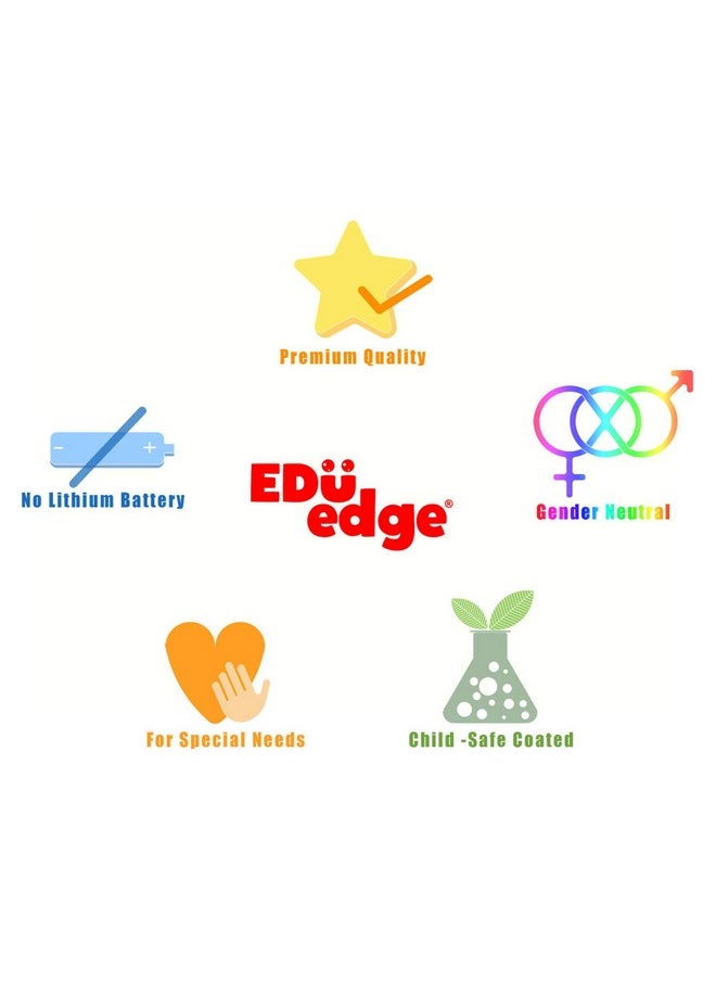Eduedge Triangle is a Child Size Musical Toy. Provides Opportunity to Make Music and Enjoy The Rhythm. Enhances Auditory Sense, Creativity and co-Ordination.