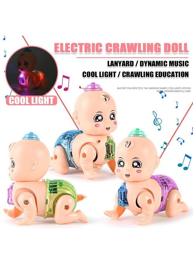 Amitasha Electric Crawling Baby Musical Light Infant Toys Tummy Time Toddler Toy for Kids Gifts for Annaprasan Gifts Birthday Gift, Diwali Gift, Khilona Baby Girls and Boys