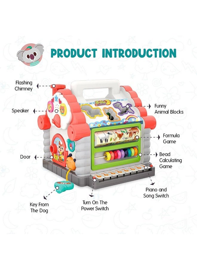 Magicwand® Musical Learning House for Toddlers with Lights & Sound【3 Yrs & Up】【Pack of 1】【Multi-Colored】