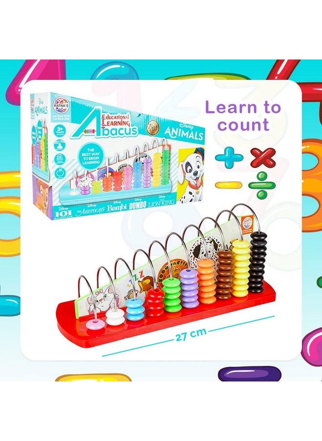 Ratna's Animal Learning Abacus for Counting Addition Subtraction | Math's Learning Early Educational Kit Toy for Kids 3+ Years