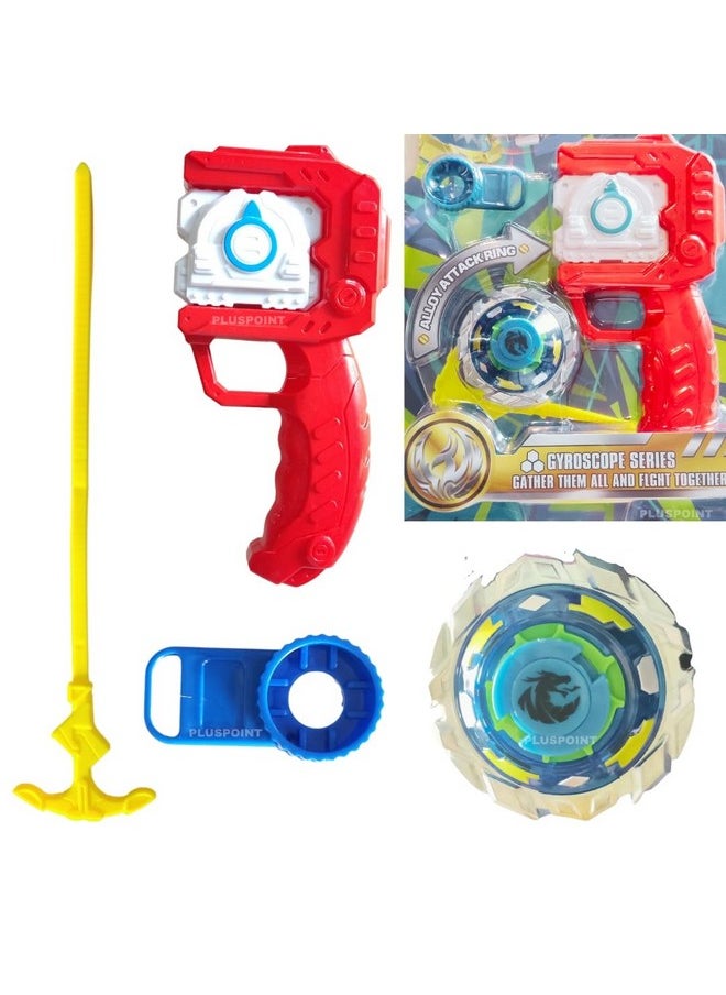 PLUSPOINT Bey Battling Top Burst Launcher Grip Toy Blade Set Gyros Blades Battling Tops Metal Fusion Starter Set with Launchers Gift Toys for Boys Kids Children Age 6+