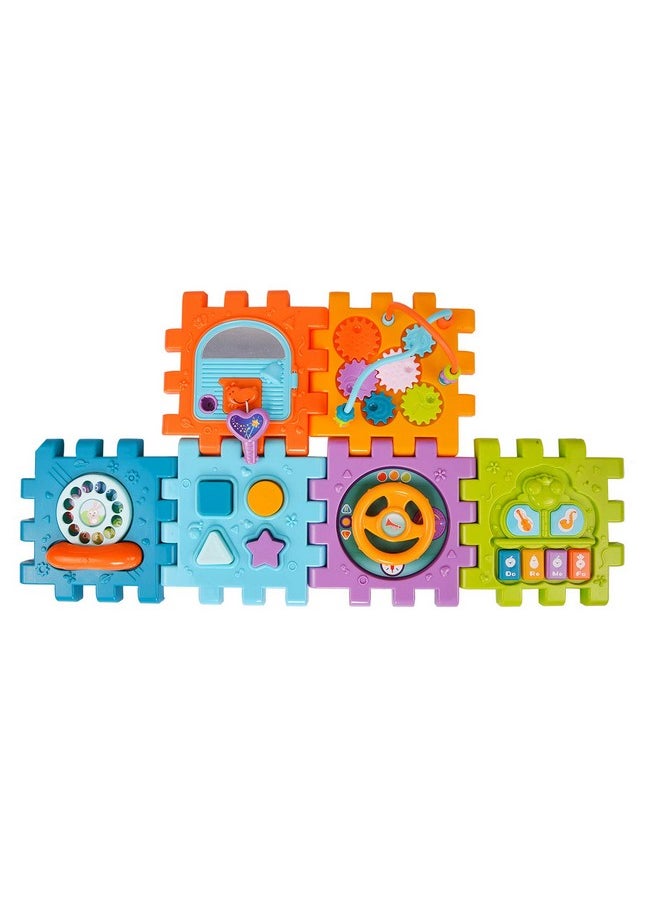 Smartcraft Activity Cube, Cube 6-in-1 Educational Activity Toy with Shapes Sorter Puzzle, Musical Key, Piano, Clock for Kids, Baby Activity Play Centre Gift for 1-3 Year Old