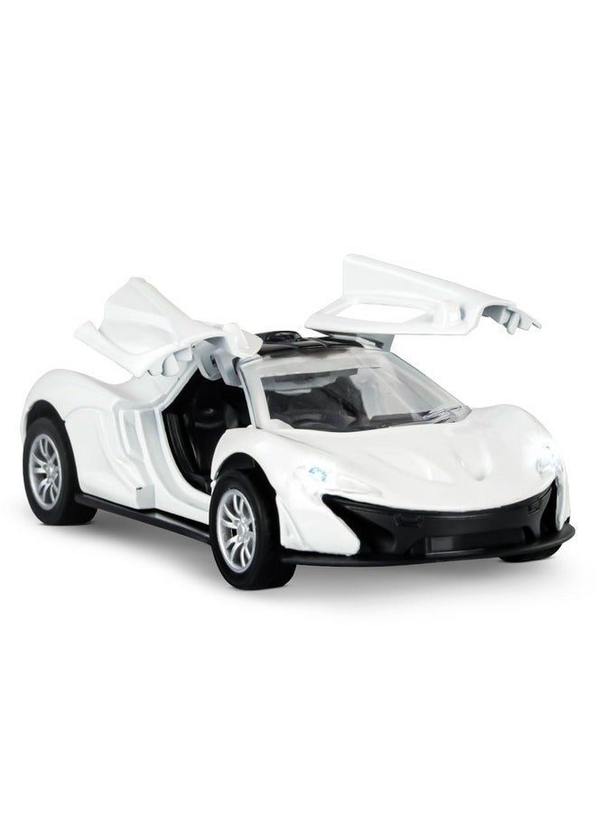 BAYBEE Friction Powered Push and Go Racing Car Toys for Kids, Push Pull Toy Vehicles Playset for Toddlers | Push Toy Cars | Baby Car Friction for Kids Children Boys Girls 2-5 Years (White)