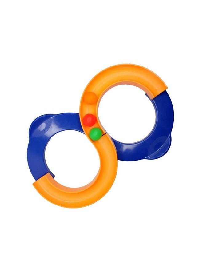 INAAYA Fun Infinite Loop Track Toy with 2 Mini Balls/ Balancing Track Toy/8 Shape Loop Game Learning and Educational Toy for Kids Pack of 1 Multicolour