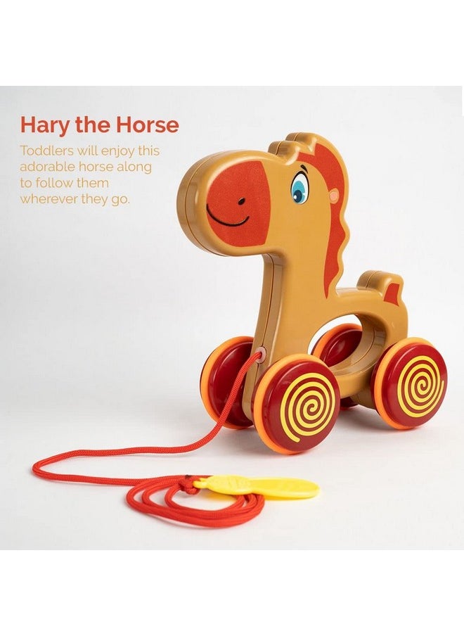 Ratna's Harry The Horse | to Walk & Play Pull Along Toy for Infant