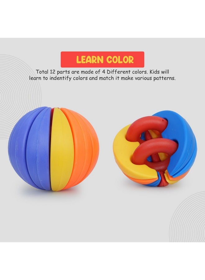 I Play Activity and Learning Ball for Toddlers, Learning Activity Toy Age Upto 3+ Years - Multicolor