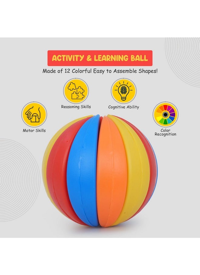 I Play Activity and Learning Ball for Toddlers, Learning Activity Toy Age Upto 3+ Years - Multicolor
