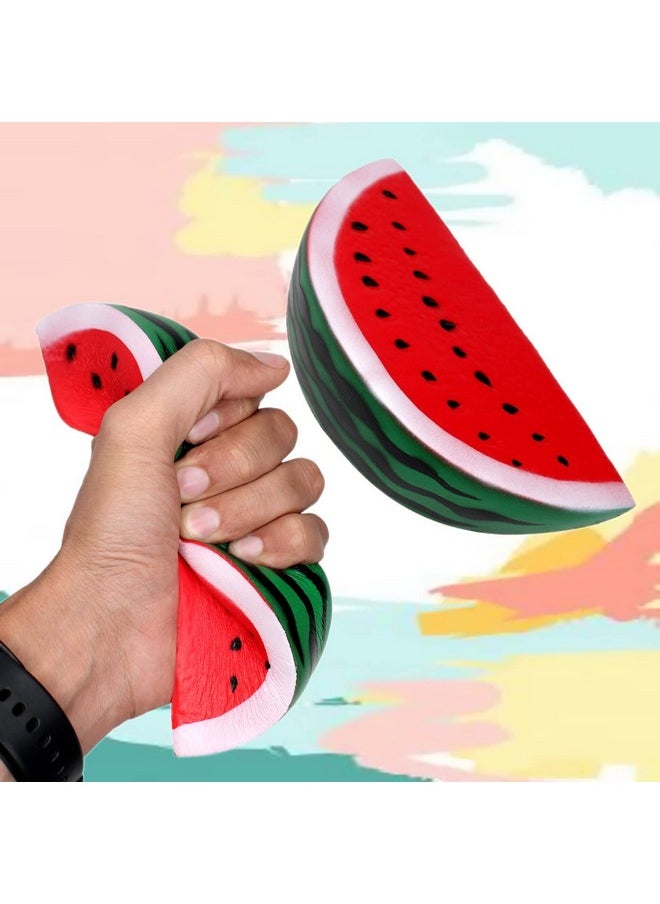 Pelo Soft Foam Squishy Stress Relief Watermelon Fruit Toy/Squeeze Fruit Toy/Squishy Stress Relief Toys for Kids and Adults Birthday Return Gift Item Pack of 1