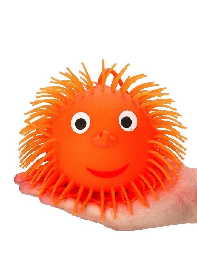 INAAYA Flashing Puffer Balls Soft Squeezable Stress Squishy Toy Stress Relief Ball Light Puffer Fun Toy Decompression Toys for Kids Birthday Gift Item (Set of 2)