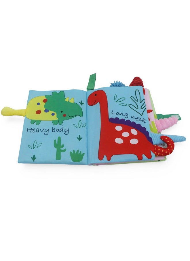 Kradyl Kroft Cloth Toy Books for Infants and Baby | Vibrant Colors and Textures | Educational and Entertainment Books for Little Babies (Dinosaur World)