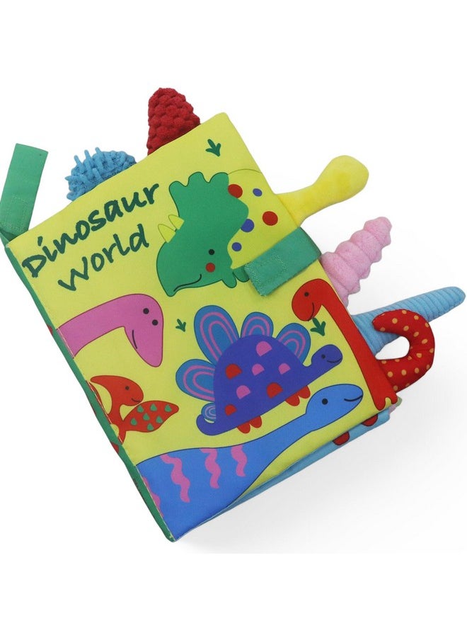 Kradyl Kroft Cloth Toy Books for Infants and Baby | Vibrant Colors and Textures | Educational and Entertainment Books for Little Babies (Dinosaur World)
