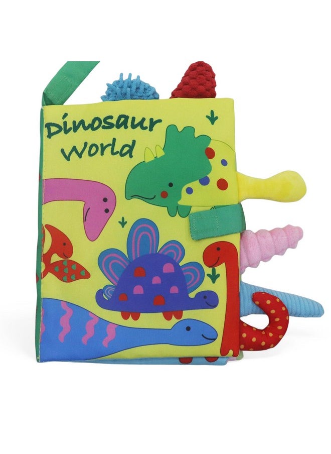 Kradyl Kroft Cloth Toy Books for Infants and Baby | Vibrant Colors and Textures | Educational and Entertainment Books for Little Babies (Dinosaur World)