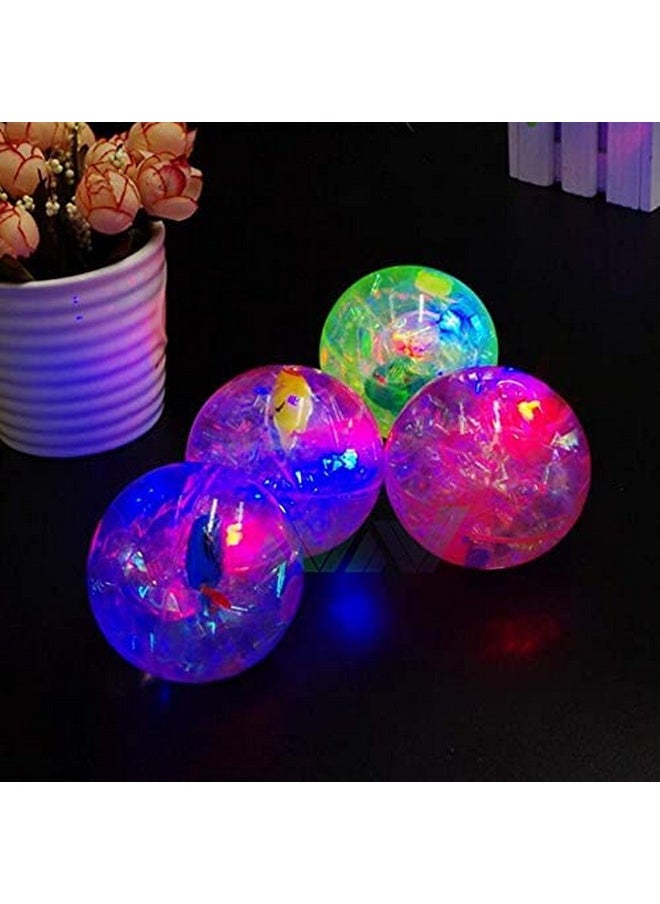 Pelo Led Lights Glitter Puffer Balls for Kids Set of 2Pcs (Model 1)