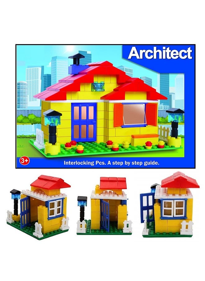 FunBlast Architect Blocks for Kids DIY Bricks Building Blocks Game for Kids Learning Toys for 3+ Year Girls & Boys - 190 Pcs