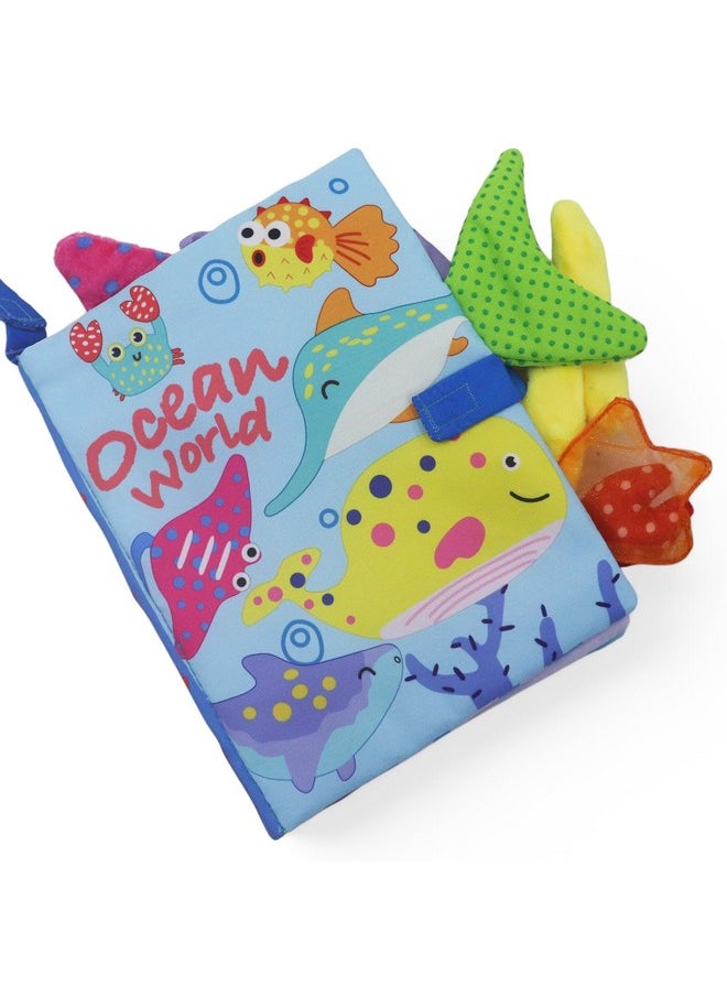Kradyl Kroft Cloth Toy Books for Infants and Baby | Vibrant Colors and Textures | Educational and Entertainment Books for Little Babies (Ocean World)