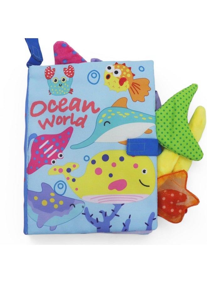 Kradyl Kroft Cloth Toy Books for Infants and Baby | Vibrant Colors and Textures | Educational and Entertainment Books for Little Babies (Ocean World)