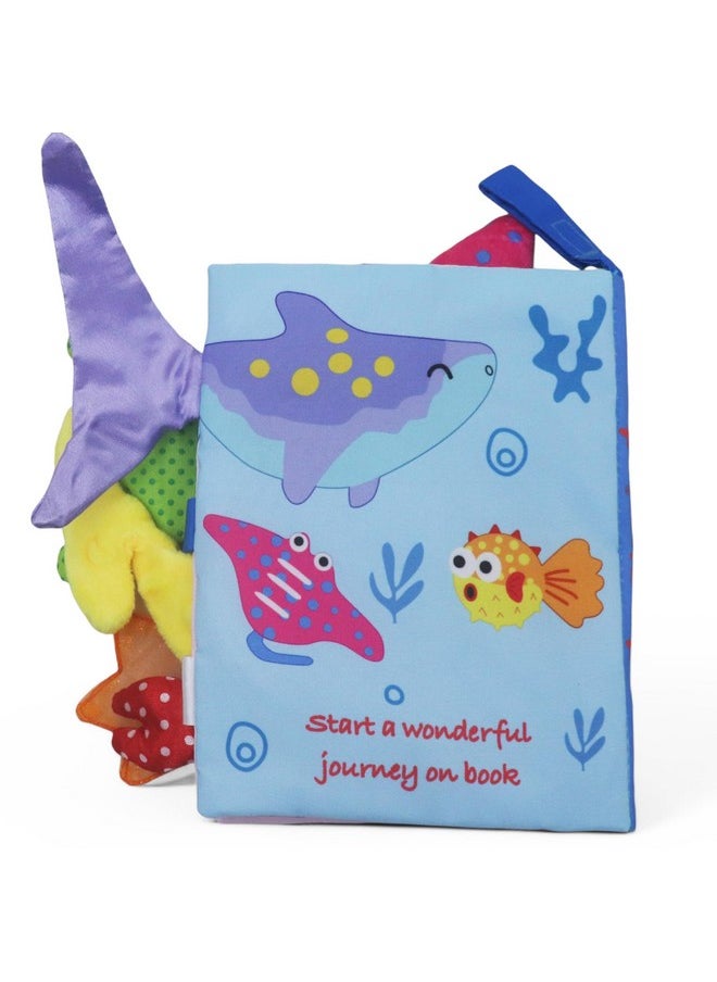 Kradyl Kroft Cloth Toy Books for Infants and Baby | Vibrant Colors and Textures | Educational and Entertainment Books for Little Babies (Ocean World)