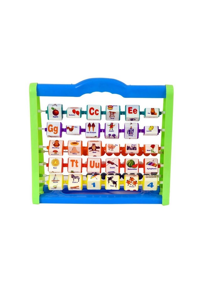 RATNA'S Educational Learning Frame for Kids to Learn Alphabet, Numbers, Counting, Colours (Big)