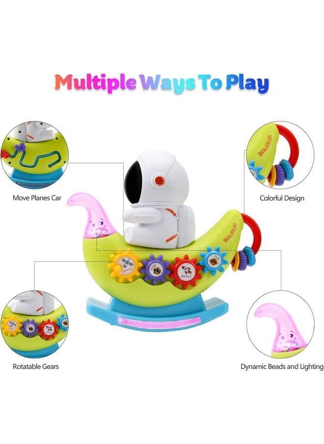 PLUSPOINT Musical Astronaut Wobbler Toy - Multicolor | Swaying Melody and Interactive Toy for Kids with Music and LED Lights | Playful & Fun | Birthday Gift for Children